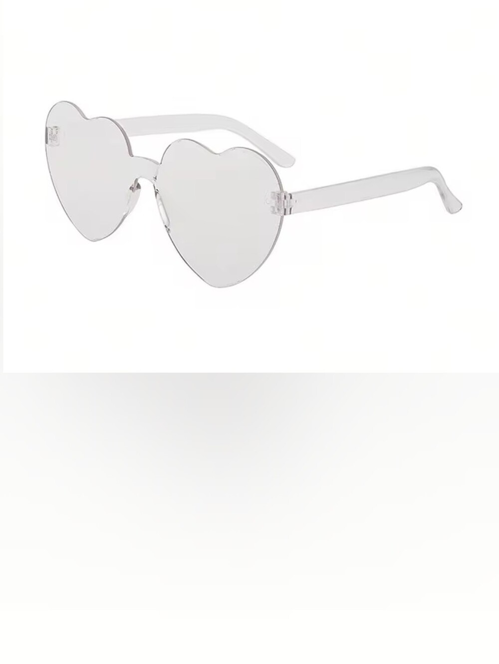 Heart Rimless Sunglasses - Picture 2 of 10